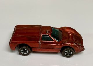 Hot Wheels Redline 1967 Ford J - Car In Red w/ Painted HK Base 2