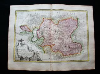 1778 Zannoni - Rare Map Asia,  Middle East,  Tartaria,  Russia Uzbekistan Azerbaijan