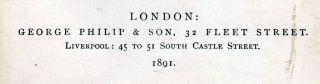 COUNTY OF CHESHIRE 1891 George Philip & Son ANTIQUE MAP 2