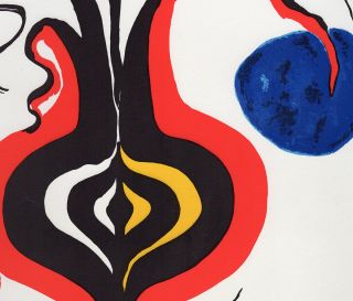 Popular 1966 CALDER Authentic Color Lithograph 