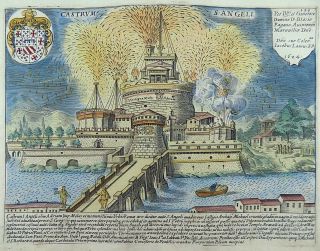 1624 G.  Laurus - Fireworks At Castel Sant 