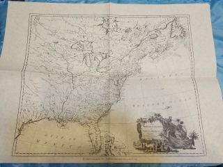 Rare British North America 1777 Map Jonathan Sheppard William Faden 18 
