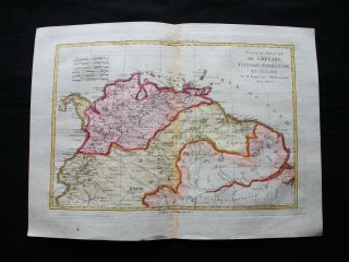1789 Bonne - Rare Map Of South America,  Brazil,  Colombia,  Venezuela,  Caracas.