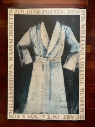 Jim Dine,  Bath Robe,  1976 Williams College Museum Of Art Exhibition Print