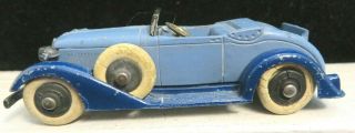 Tootsietoy 1930 ' s Graham Series Car RARE 0611 Light Dark Blue 6 Wheel Roadster 2