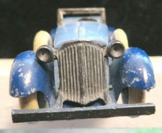 Tootsietoy 1930 ' s Graham Series Car RARE 0611 Light Dark Blue 6 Wheel Roadster 3