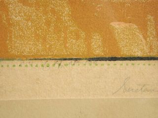 GUSTAVE BAUMANN GREEN GATE ORCHARD WOODBLOCK PRINT pencil signed&/titld 5
