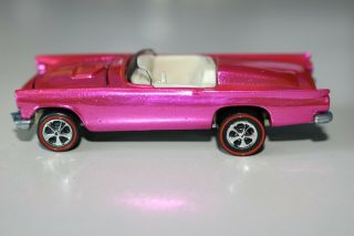 Restored Redline Hot Wheel Classic 57 T - Bird In Hot Pink Spectraflame