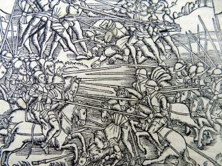 1514 LIVY - POST INCUNABULA woodcut BATTLE SCENE - Publius Decius Mus 3
