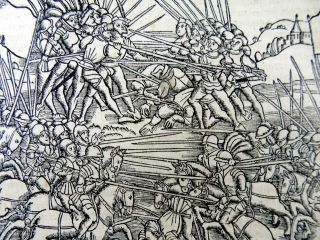 1514 LIVY - POST INCUNABULA woodcut BATTLE SCENE - Publius Decius Mus 4