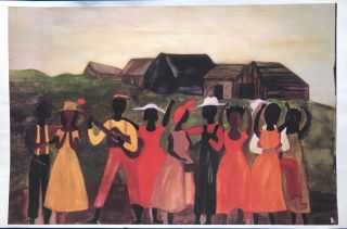 Unique Mary Whitfield Color Prints Of Her Famous African American Folk Paintings