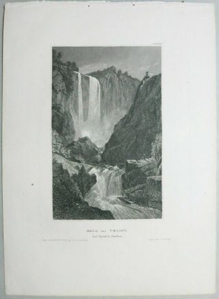 Veduta Cascata Delle Marmore Terni Umbria 1835 - 50 