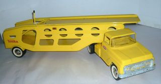 VINTAGE 1960 ' S TONKA PRESSED STEEL CAR CARRIER/HAULER 2