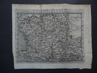 1600 Matthias Quad Atlas Map France - Gallia Regnum