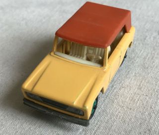 1969 Lesney Matchbox 18 E FIELD CAR Yellow w/ RARE GREEN Hubs; England,  Excel 3