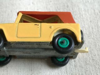 1969 Lesney Matchbox 18 E FIELD CAR Yellow w/ RARE GREEN Hubs; England,  Excel 7
