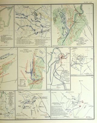 Civil War Map Atlanta Campaign Kenesaw Marietta Nickajack Chattahoochee Georgia 4
