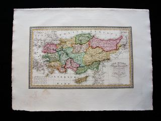 1824 Vivien - " Huge Folio Map " Turkey In Asia,  Cyprus,  Ankara,  Mersin,  Black Sea
