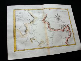 1789 BONNE - rare map: BERING STRAIT,  ALASKA,  CLARK ISLAND,  NORTON SOUND,  ASIA 3