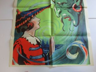 HUGE ART DECO POSTER 59 INCHES MOVIE AD POP ANTIQUE LITHOGRAPH CHINA WOMAN MOD 5