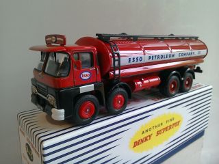 Dinky & Corgi Toys,  Guy Invincible Cab/chassis & Esso Tank By Atlas,  Boxed