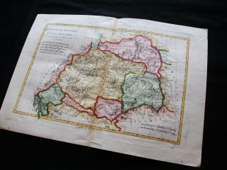 1789 BONNE - rare map: HUNGARY,  ROMANIA,  TRANSYLVANIA,  SLAVONIA CROATIA BUDAPEST 3