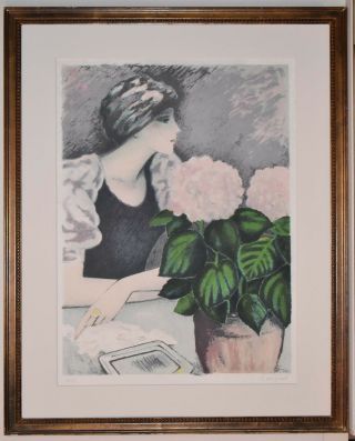 Listed French Artist,  Jean Pierre Cassigneul Signed Color Lithograph