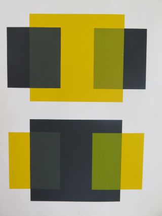 Josef Albers Silkscreen Folder XI - 1/Left Interaction of Color 1963 2