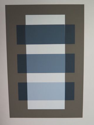 Josef Albers Silkscreen Folder XI - 3 Right Interaction of Color 1963 2