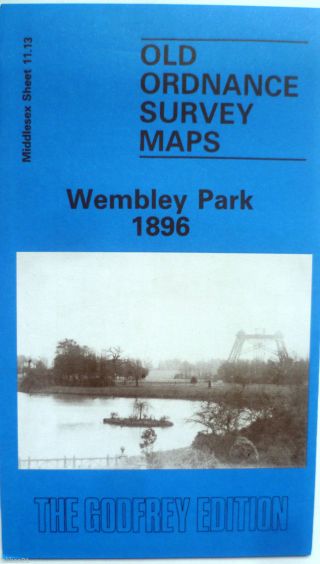 Old Ordnance Survey Maps Wembley Park Middlesex 1896 Godfrey Edition
