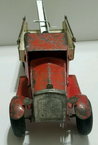 Vintage 1931 Metalcraft ' Goodrich Silvertown Tires ' Pressed Steel Tow Truck toy 3