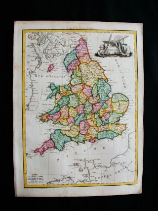 1810 Lapie - Rare Map: British Isles,  England,  Wales,  Uk,  London,  Cardiff Bristol