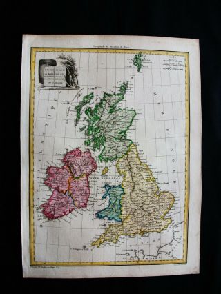 1810 Lapie - Rare Map: British Isles,  United Kingdom,  Ireland,  England,  Scotland