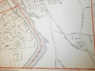 1891 Map City of Lawrence Merrimack Mass MA Old Massachusetts Vintage 4