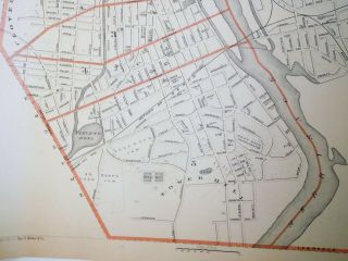1891 Map City of Lawrence Merrimack Mass MA Old Massachusetts Vintage 7