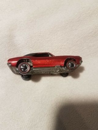 Hot Wheels redline Custom Camaro Red with Black top and interior 1967 USA 6