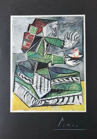 Pablo Picasso 1959 " Variation Of Velazquez " Hand Signed Plate |