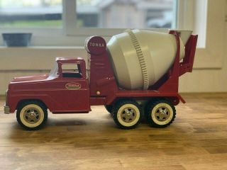 Vintage Tonka Red Cement Mixer Truck -