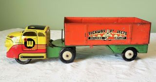 Wyandotte Toys GMC Shark - Nose Cab PICKWAY PROJECTS SIDE DUMP TT TRUCK 40 ' s 4