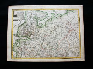 1810 Lapie - Rare Map Of North Russia In Europe,  Latvia,  Lithuania,  Lapland,  Riga