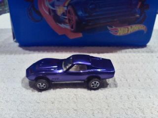 Hot Wheels Redline Custom Corvette In Purple And White Interior.  Extremely.