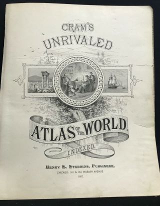 1887 - Map of Florida - Cram ' s Unrivaled Atlas - 4