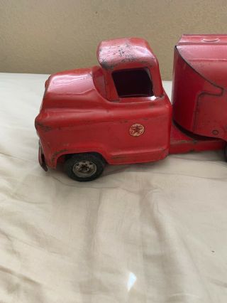 1950 ' s Buddy L TEXACO GMC 550 Tanker Truck Pressed Steel Toy USA 3