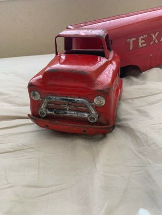 1950 ' s Buddy L TEXACO GMC 550 Tanker Truck Pressed Steel Toy USA 4