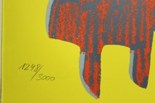 Andy Warhol Dollar Sign Yellow Grano Lithograph Limited edition 1248/3000 4
