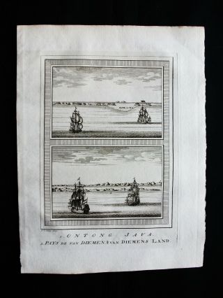 1747 Bellin & Schley - Australia,  Oceania Rare View: Van Damien 