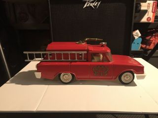 Buddy L 3 Ford Falcon Fire Wagon Early 1960’s