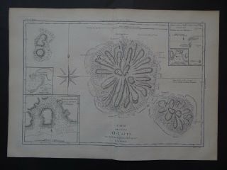 1787 Bonne Desmarest Atlas Map Tahiti - Carte L 
