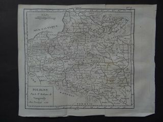 1781 Atlas Robert De Vaugondy Map Poland - Pologne - 1750