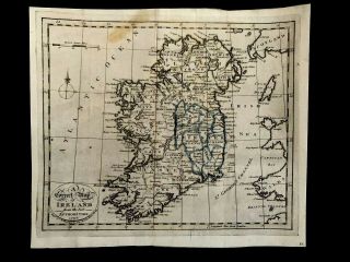 1795 A Correct Map Of Ireland From The Best Authorities